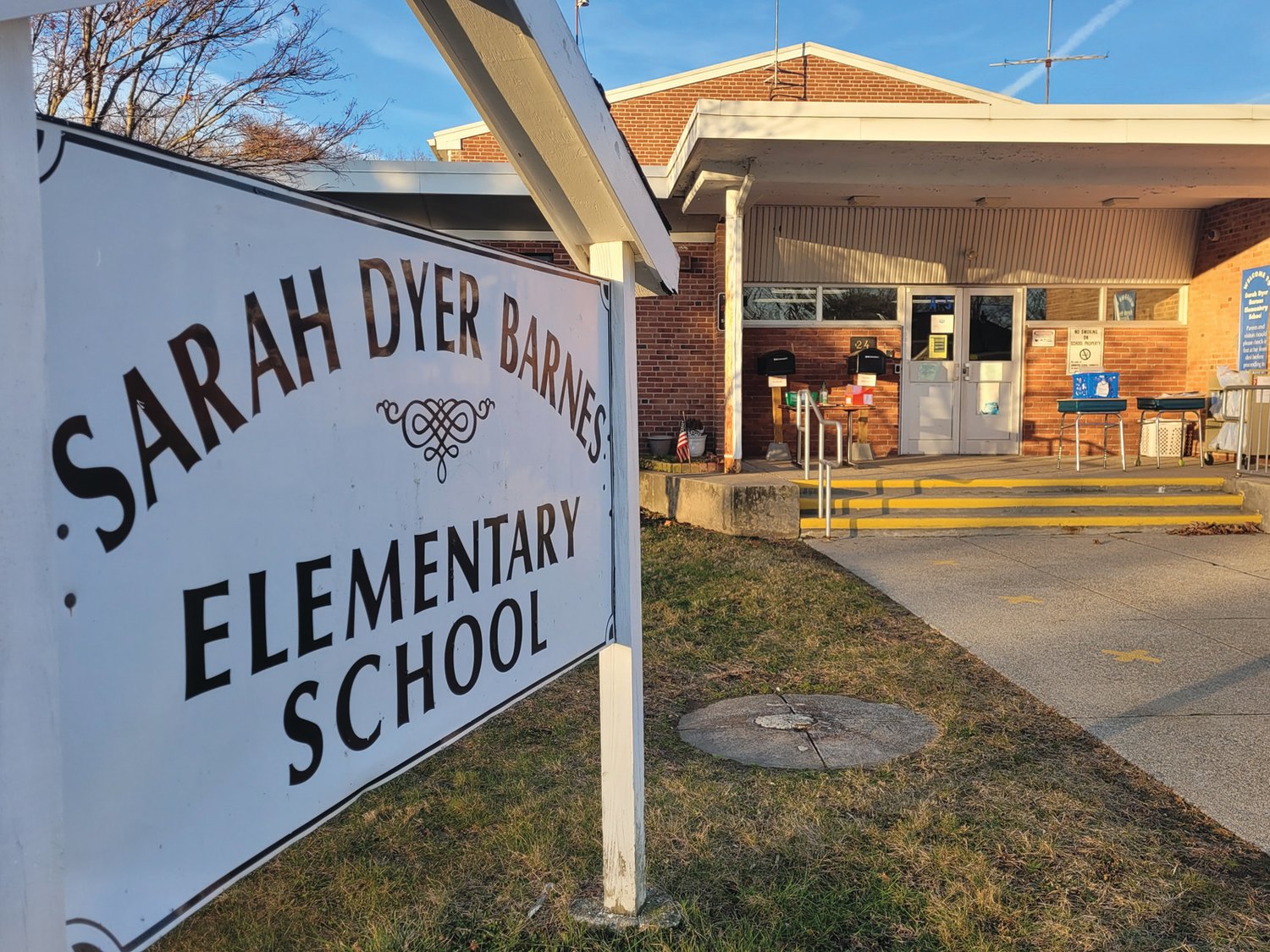 CLOSED FOR COVID: Sarah Dyer Barnes Elementary School in Johnston has been closed for the week after a significant COVID-19 outbreak.